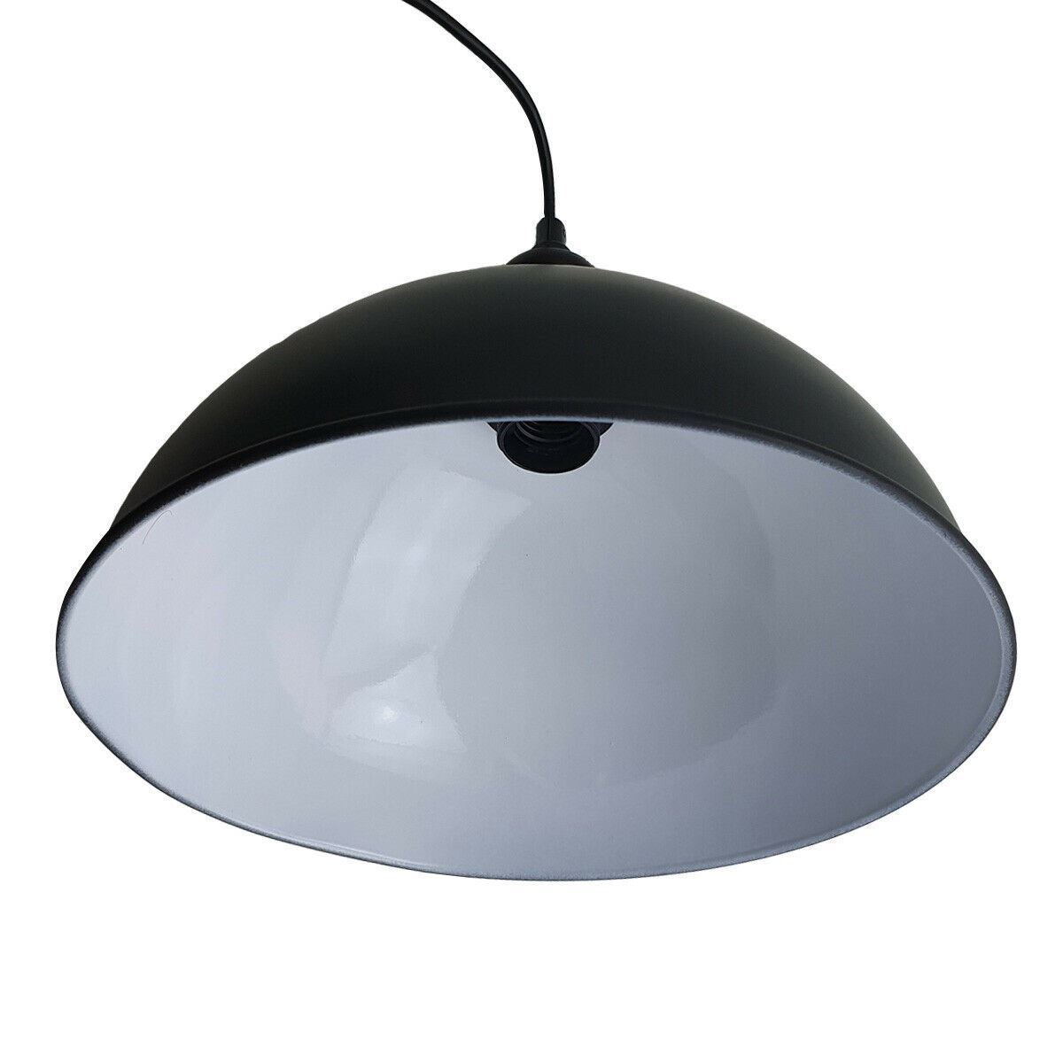 Retro Industrial Black Ceiling Pendant Light Metal Lamp Shade