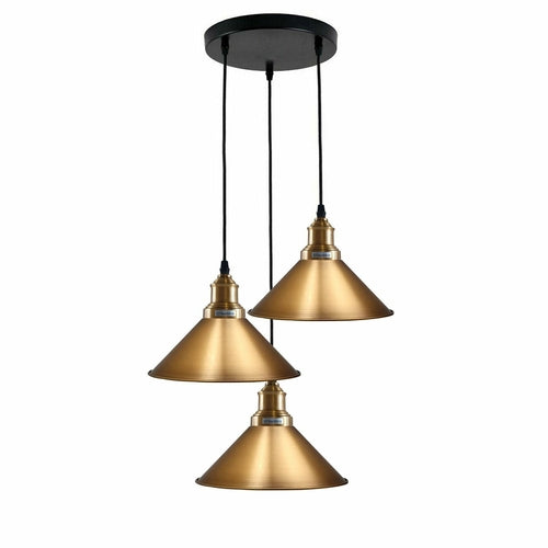 3 Pendant Light Fixture Brass Over the Kitchen Island