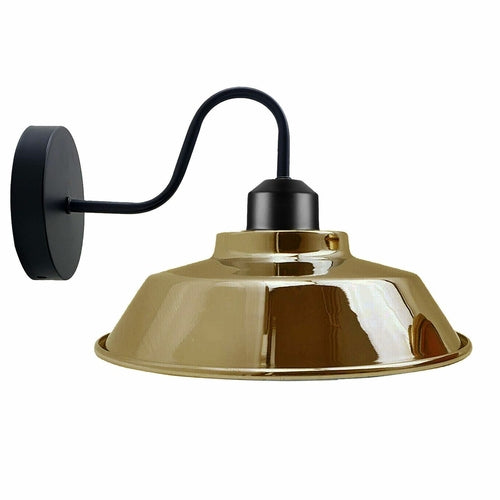 Retro Industrial Wall Lights Indoor E27 Indoor Sconce Metal Bowl Shape