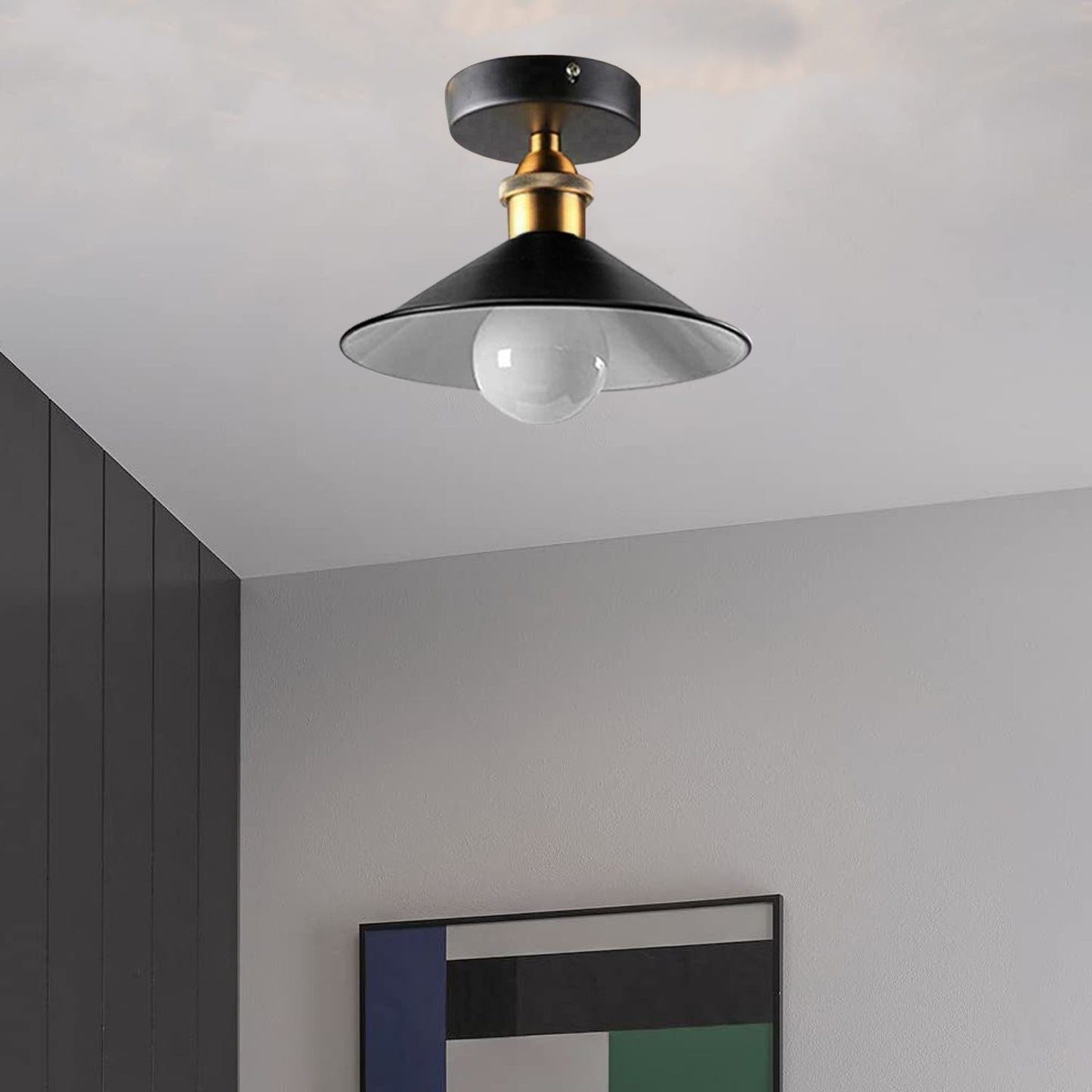 Ceiling Light Round Cone Down Lights Bathroom Kitchen Living Room