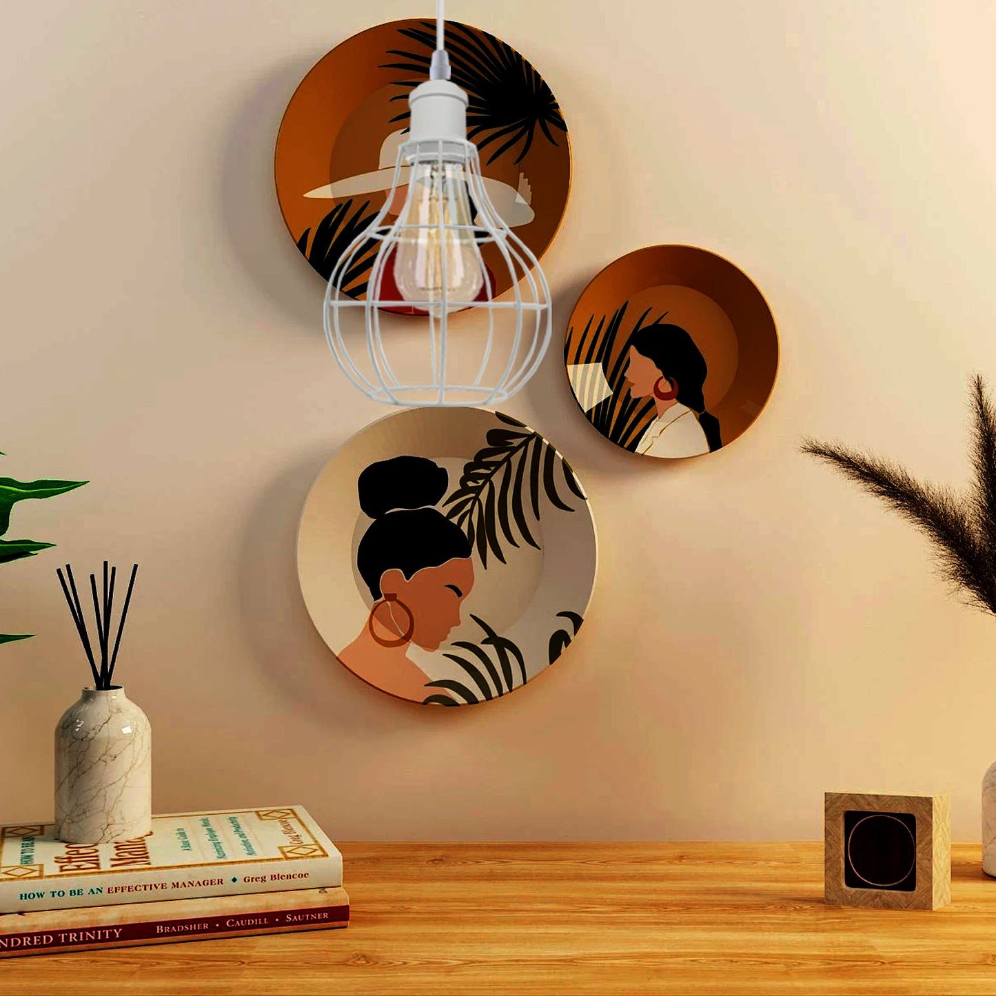 Driftline White Wire Cage Ceiling Lights