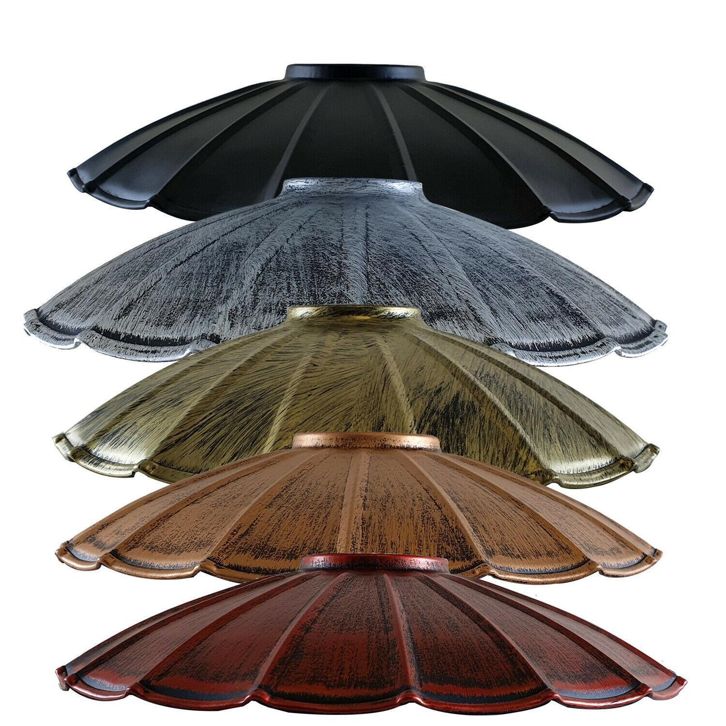 Sea Petal Metallic Tones Pleated Lampshade Collection