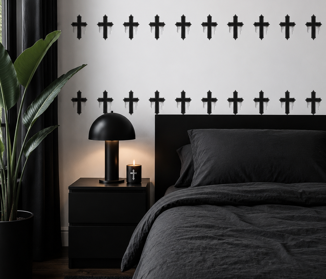 Rebel Riot - Cross - Wallpaper Border - Cloud