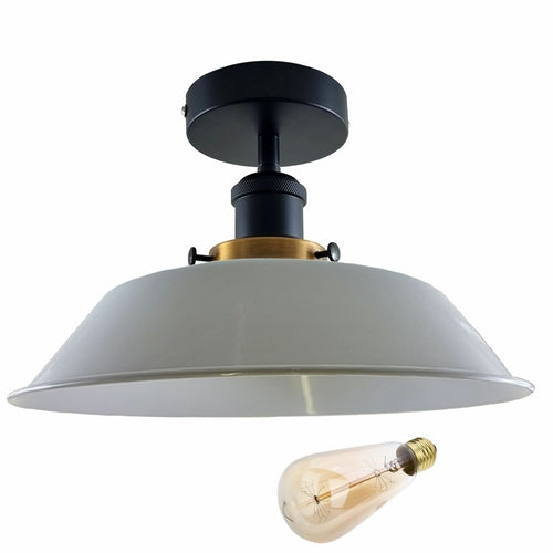 Modern Ceiling Light Fitting Flush Mount Light Metal Shade