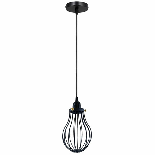 Driftline Black Cage Pendant Light E27 Collection