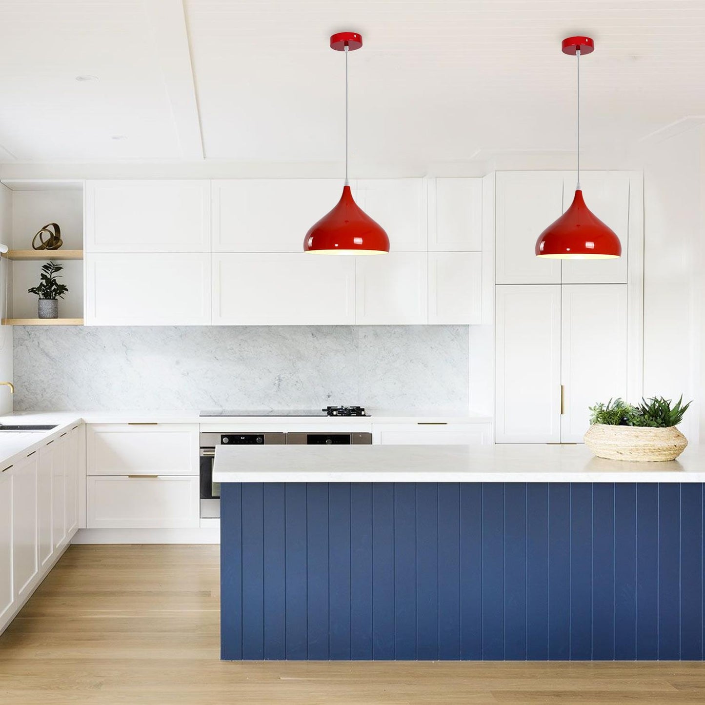 Red Retro Bedroom and Kitchen Pendant Light Shades