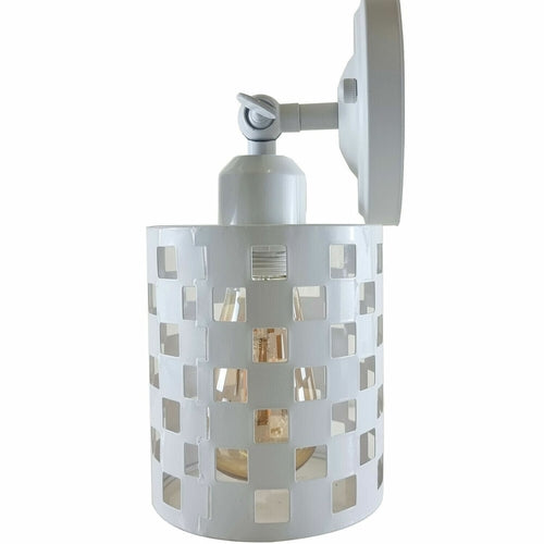 Elliot Cut Out White Industrial Wall Lights