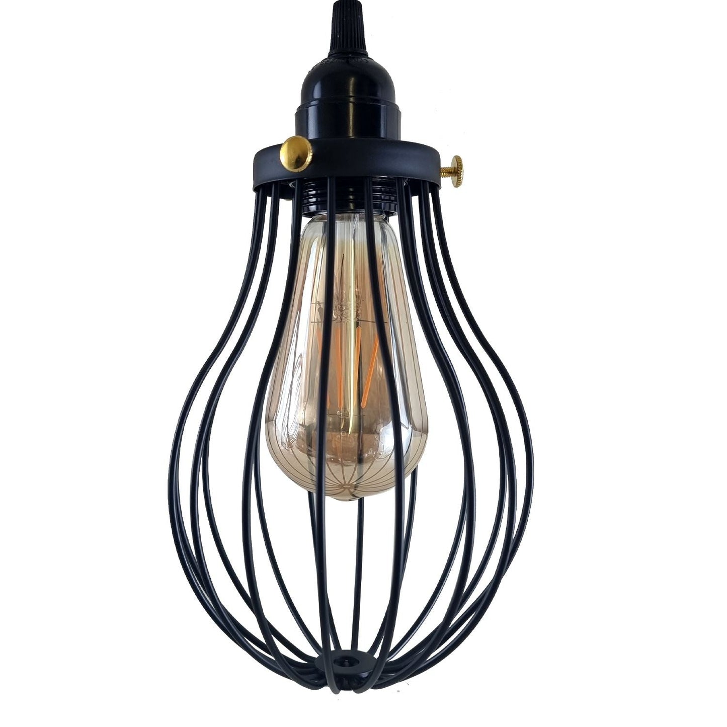 Driftline Black Cage Pendant Light E27 Collection
