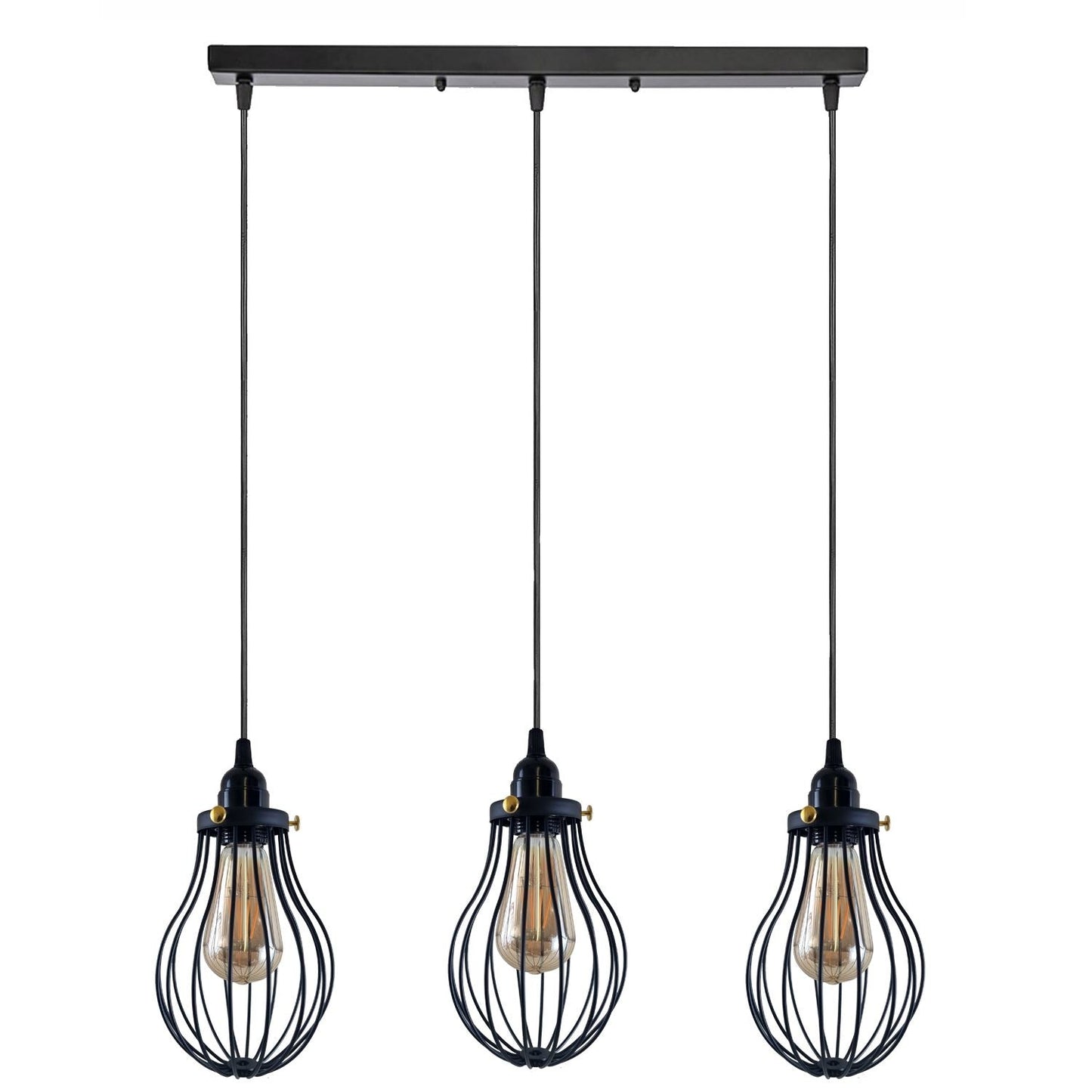Driftline Black Cage Pendant Light E27 Collection