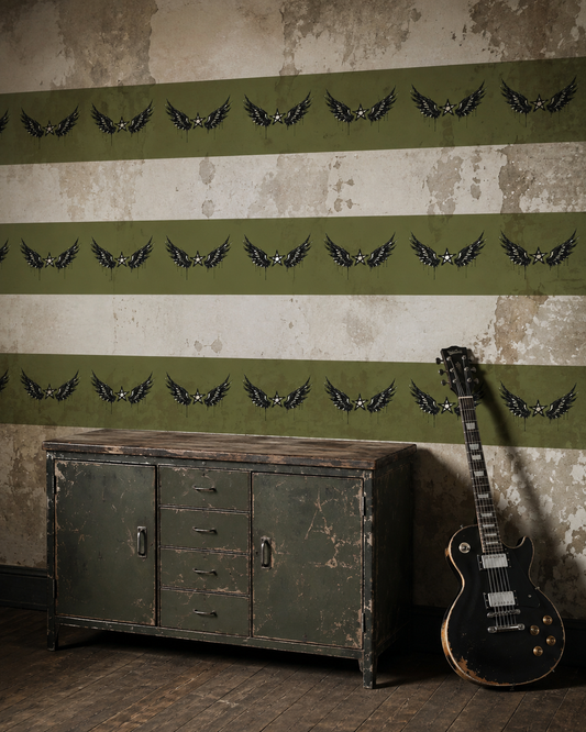Rebel Riot - Star Wings - Wallpaper Border - Army