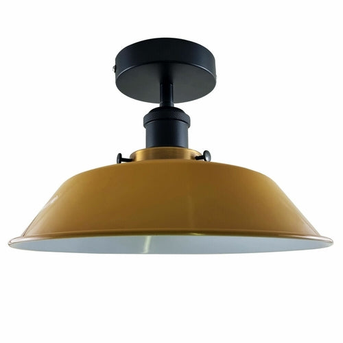 Modern Ceiling Light Fitting Flush Mount Light Metal Shade