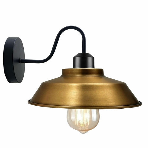 Retro Industrial Wall Lights Indoor E27 Indoor Sconce Metal Bowl Shape