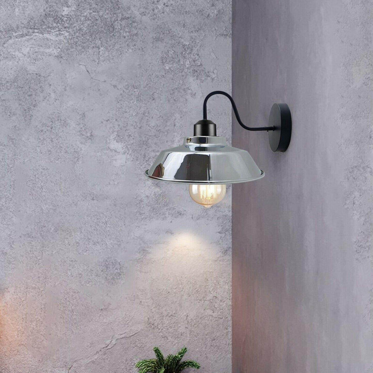 Retro Industrial Wall Lights Indoor E27 Indoor Sconce Metal Bowl Shape