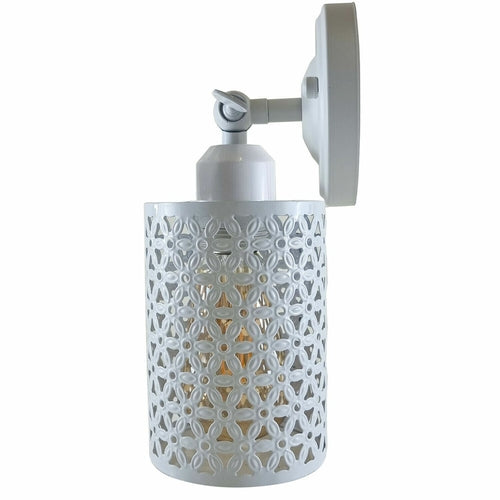 Elliot Cut Out White Industrial Wall Lights