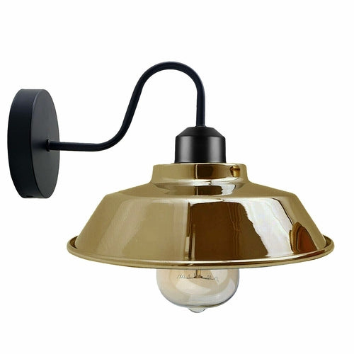 Retro Industrial Wall Lights Indoor E27 Indoor Sconce Metal Bowl Shape