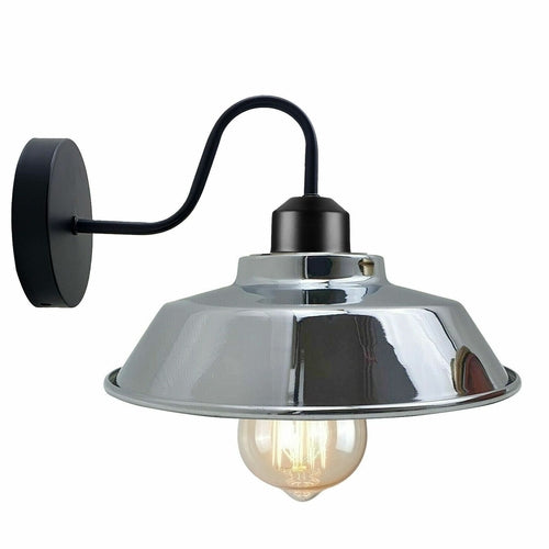 Retro Industrial Wall Lights Indoor E27 Indoor Sconce Metal Bowl Shape