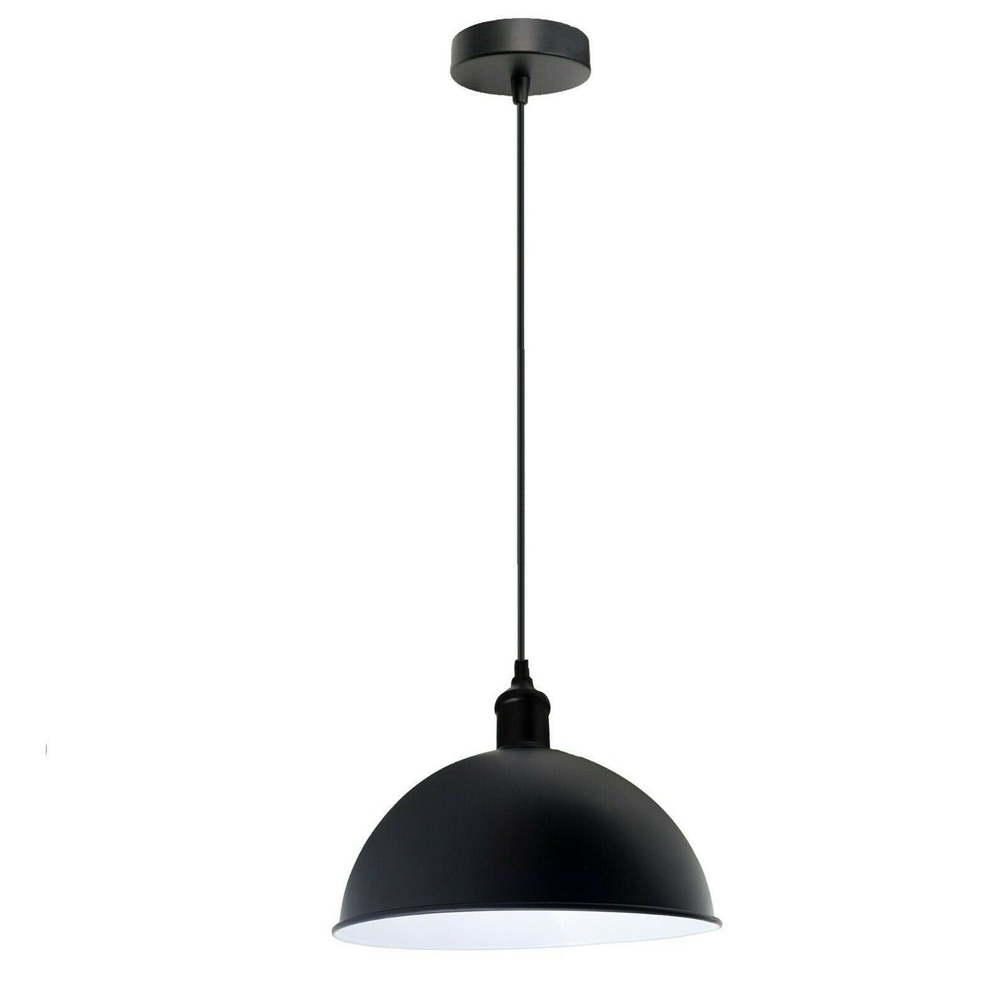 Retro Industrial Black Ceiling Pendant Light Metal Lamp Shade