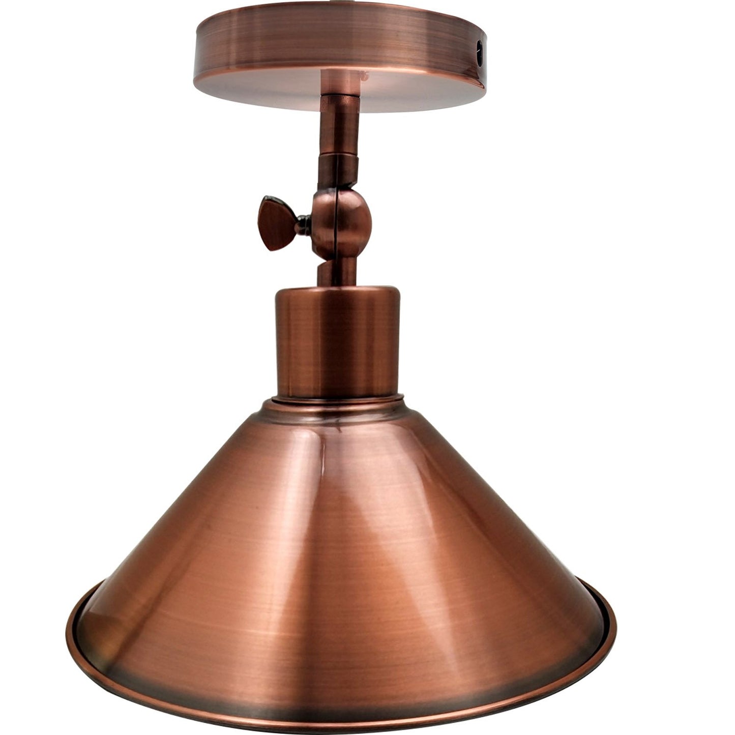 Adjustable Ceiling Light with Copper Cone Shade