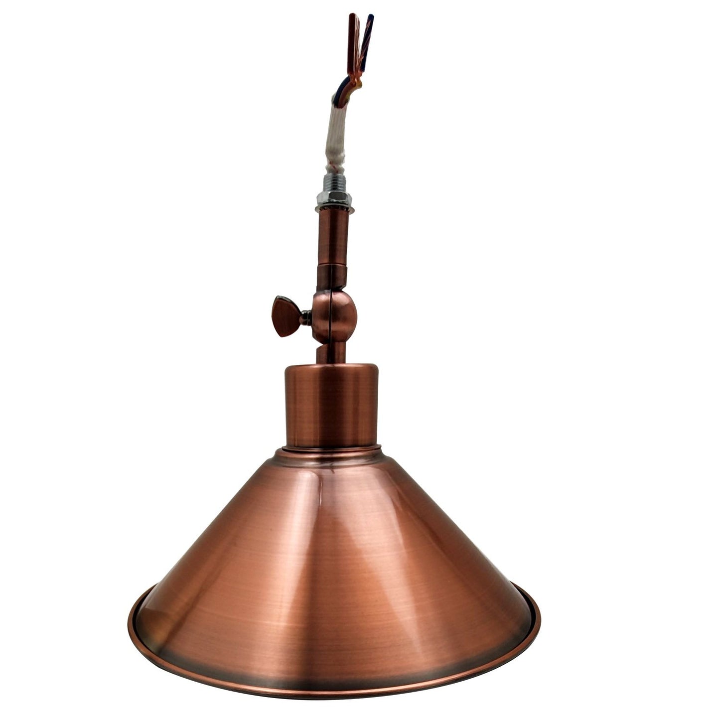 Adjustable Ceiling Light with Copper Cone Shade