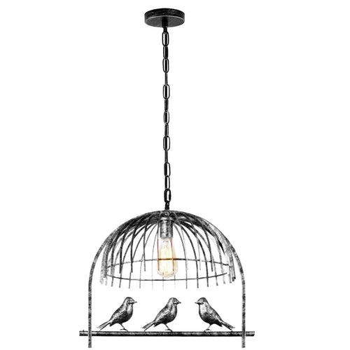 Bird Cage Ceiling Industrial Chandelier Loft Pendant Light With FREE Bulb