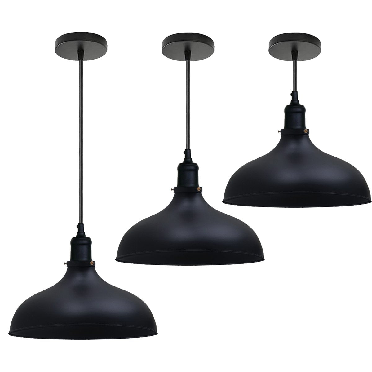 Black Industrial Retro Ceiling Pendant Light