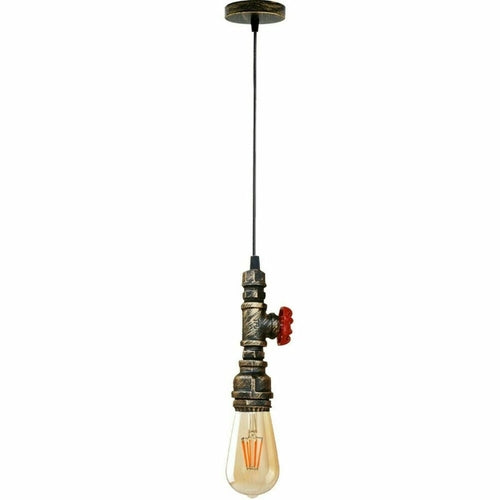 Chandelier Ceiling Light Water Pipe E27 Loft Pendant Light