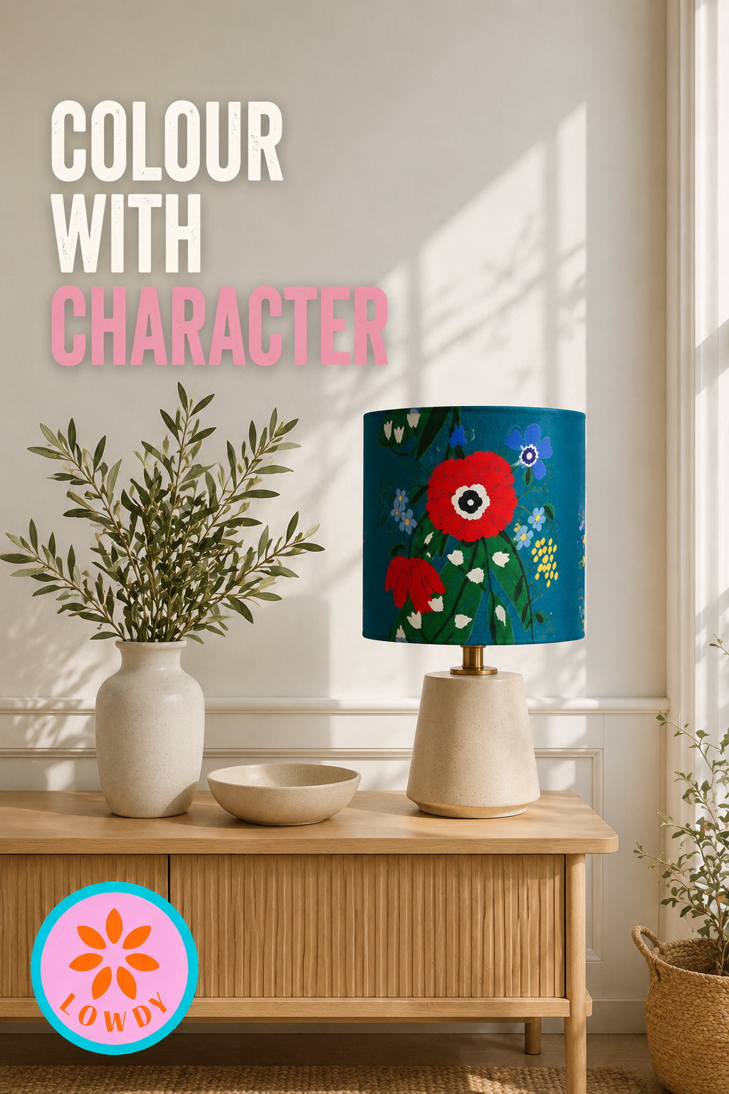 Posy Riot - Poppy Ardevora - Lampshade - Bold - Mineral