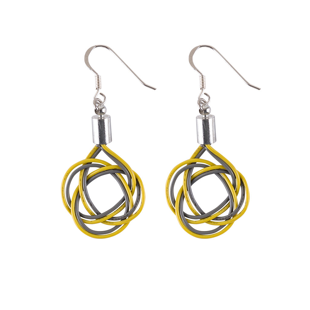 Celtic Recycled Electrical Wire Earrings
