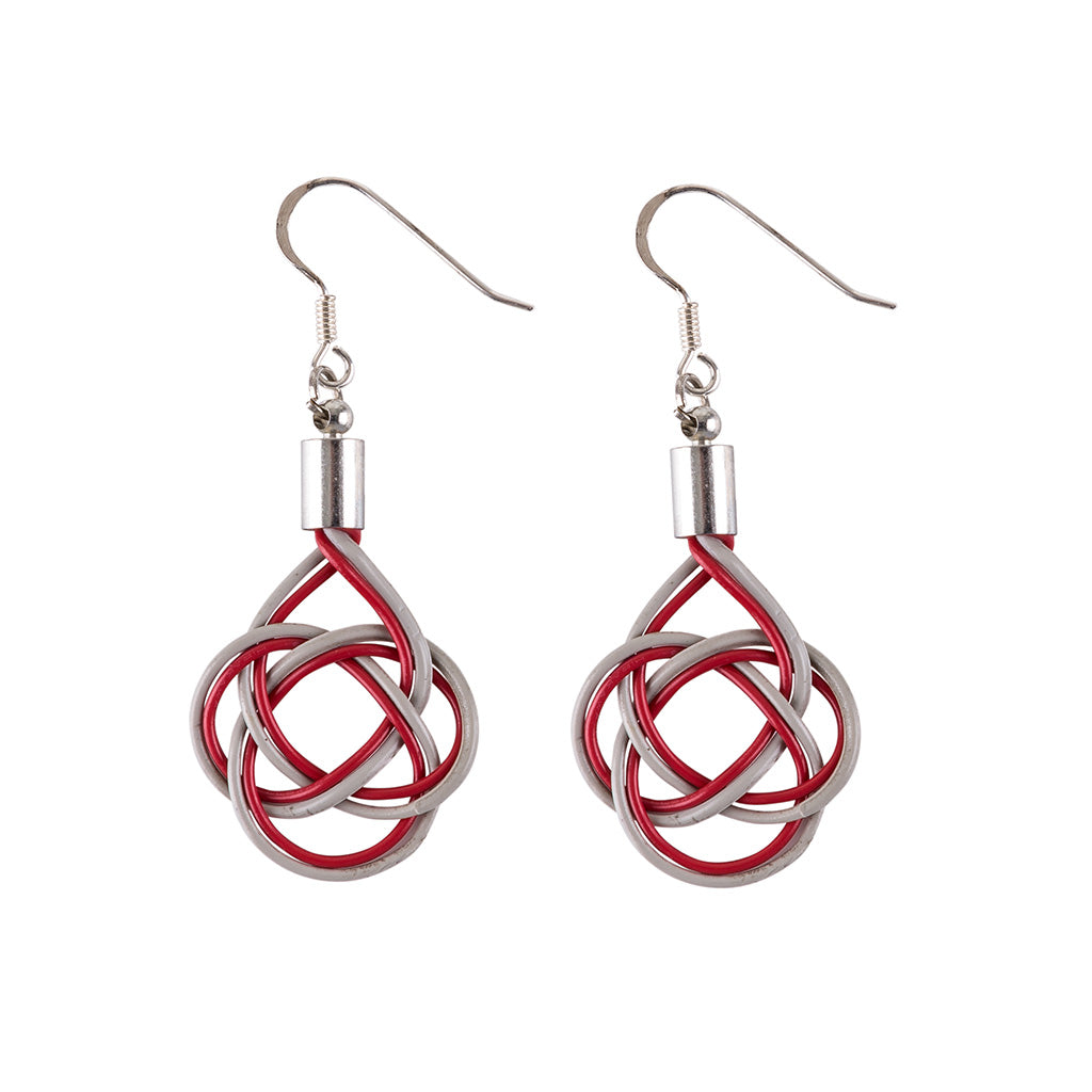 Celtic Recycled Electrical Wire Earrings product view