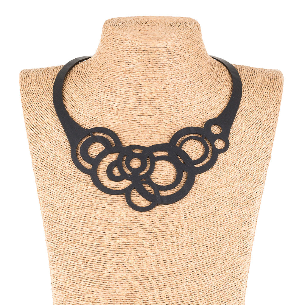 Orbit Circular Recycled Rubber Necklace