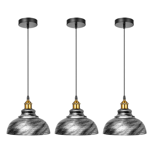 Modern Elegance: 3 Pack Industrial Pendant Lights - Loft Style