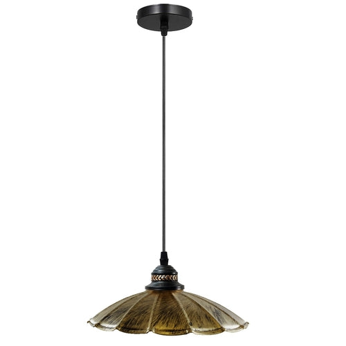 Wavy Shade Retro Metal Pendant Light