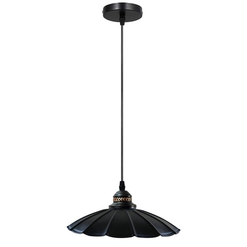 Wavy Shade Retro Metal Pendant Light