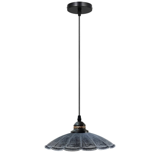 Wavy Shade Retro Metal Pendant Light