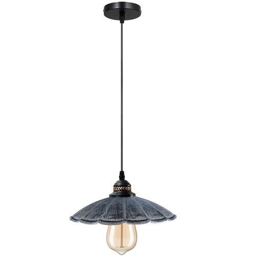 Wavy Shade Retro Metal Pendant Light