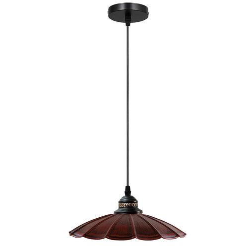 Wavy Shade Retro Metal Pendant Light