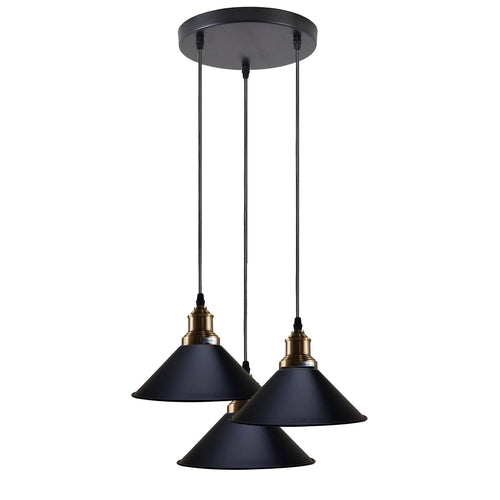 3 Pendant Light Fixture Brass Over the Kitchen Island