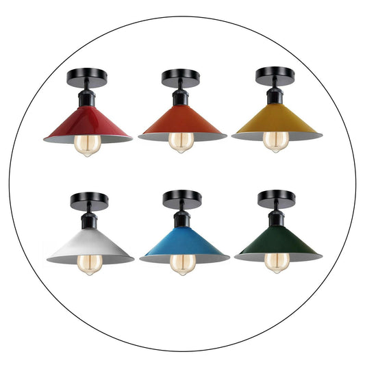 Industrial Living Room Lights Ceiling Shade Pendant Lighting Metal