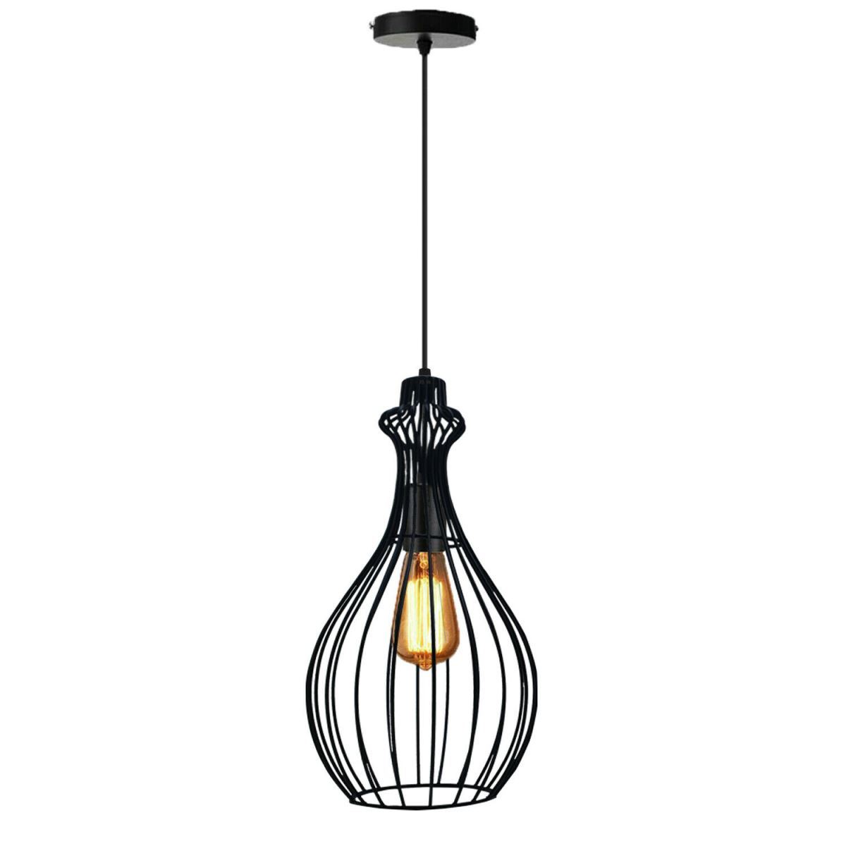 Ceiling Pendant Light Industrial Retro Vintage Pendant Black Color