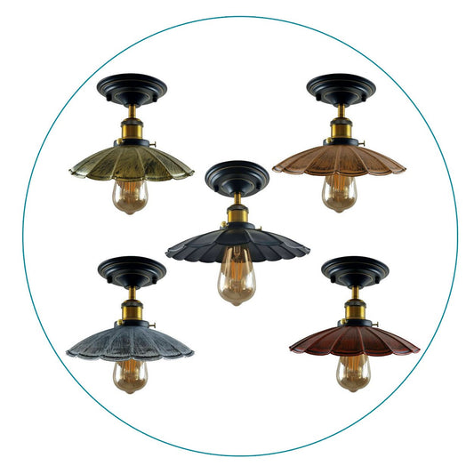 Retro Ceiling Light Metal Lamp Shades Kitchen Indoor Lighting