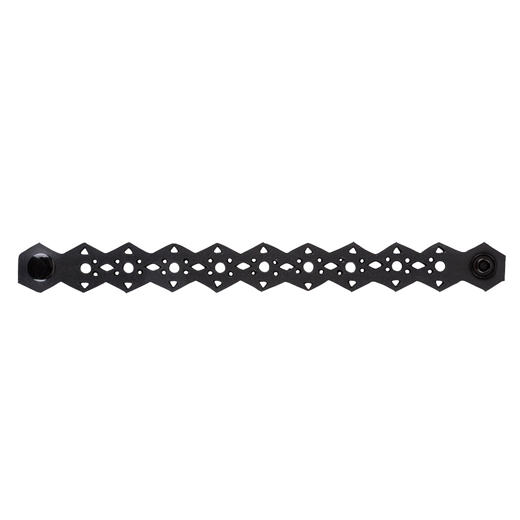 Pixel Geometric Recycled Rubber Cuff