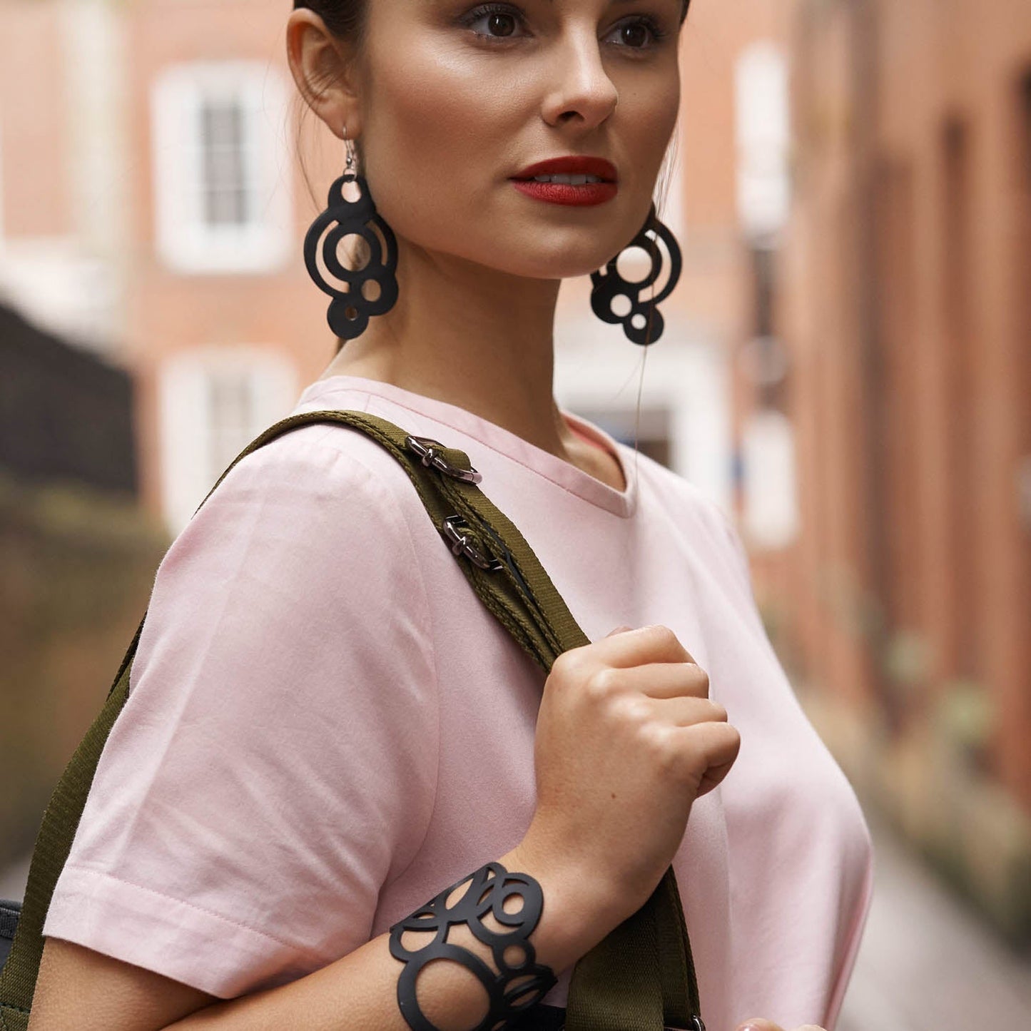 Circular Inner Tube Earrings