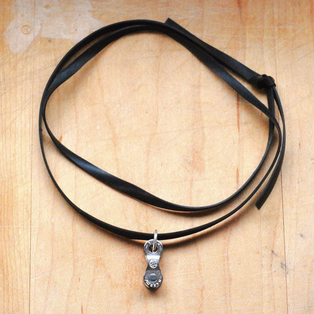 Lone Rider Recycled Bike Chain Necklace product view