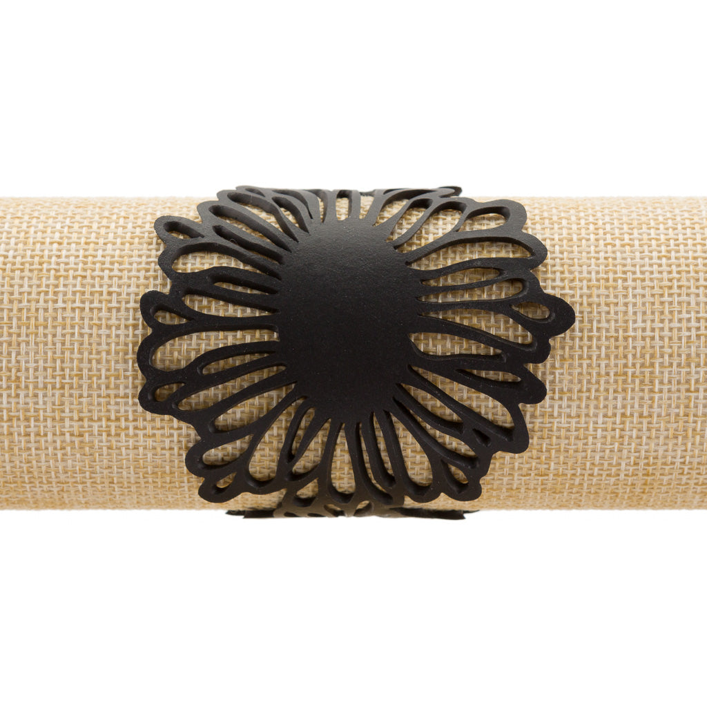 Dandelion Recycled Rubber Flower Cuff