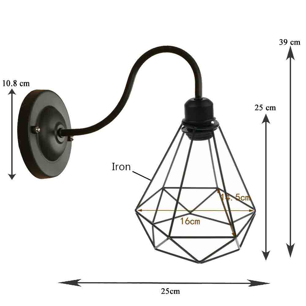 The Dock Light Collection Black Cage Wall Lights