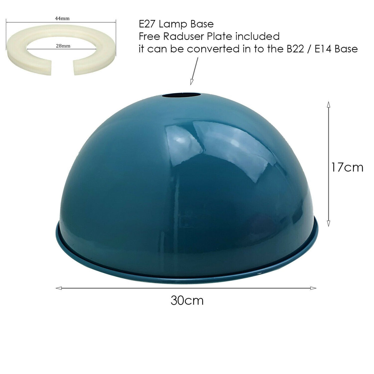 Easy-Fit Metal Dome Lampshade