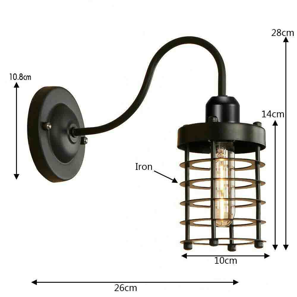 The Dock Light Collection Black Cage Wall Lights