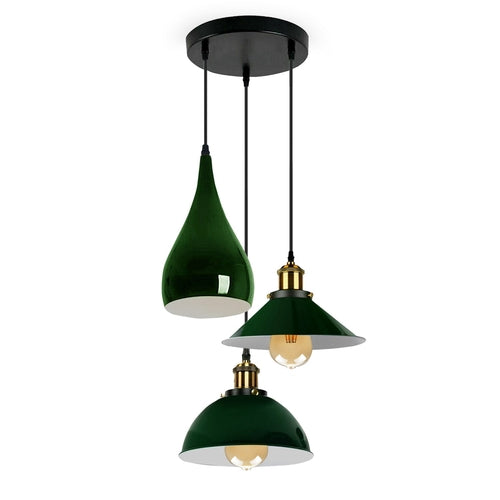 Autumn Glow up 3 Head Pendant Metal Hanging Ceiling Light