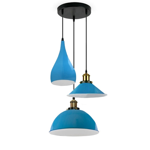 Autumn Glow up 3 Head Pendant Metal Hanging Ceiling Light