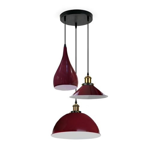 Autumn Glow up 3 Head Pendant Metal Hanging Ceiling Light